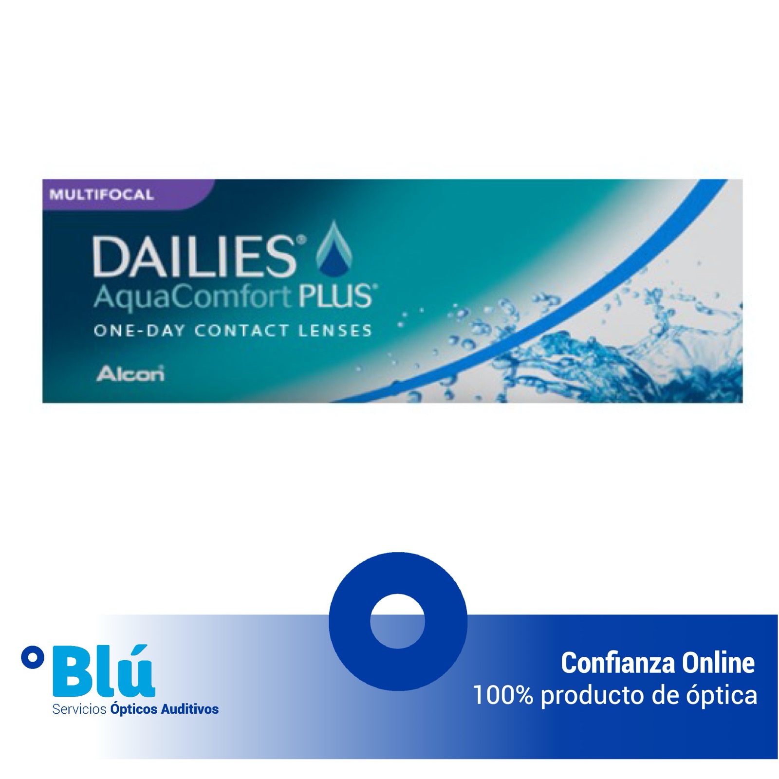 Lentillas diarias Dailies AquaComfort Plus Multifocal (Caja de 30 lentillas)