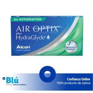 Lentillas mensuales Air Optix plus HydraGlyde for Astigmatism (Caja de 6 lentillas)