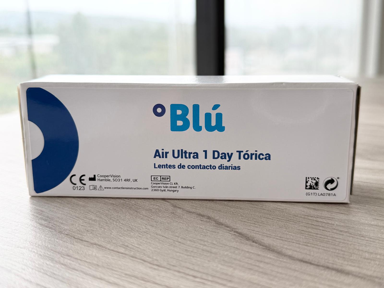 Lentillas diarias Blú Air Ultra 1 Day Tórica (Caja de 30 lentillas)